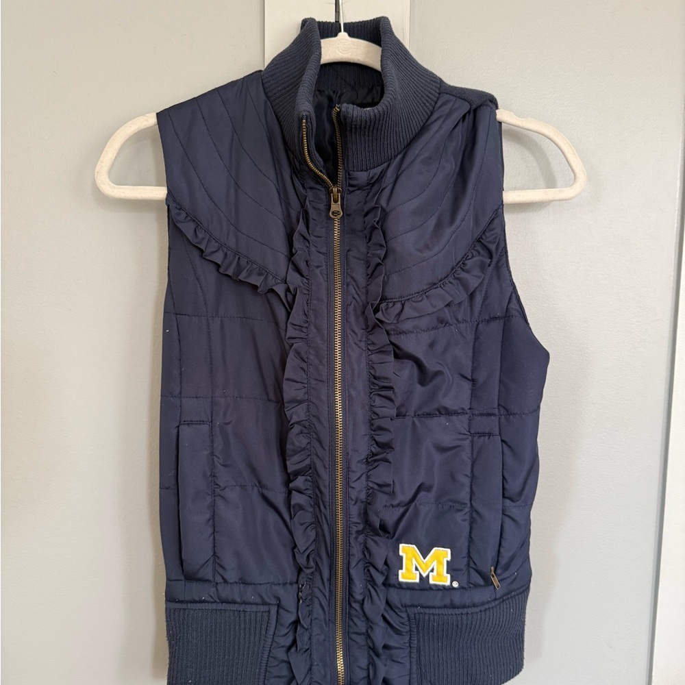 University of Michigan Women’s Navy Blue Quilted Puffer Vest